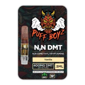 Puff Boyz -NN DMT .5ML(400MG) Cartridge – Banana DMT cartridge (fits 510 thread batter) 30 – 40 pulls